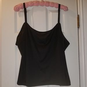 Black tank camisole